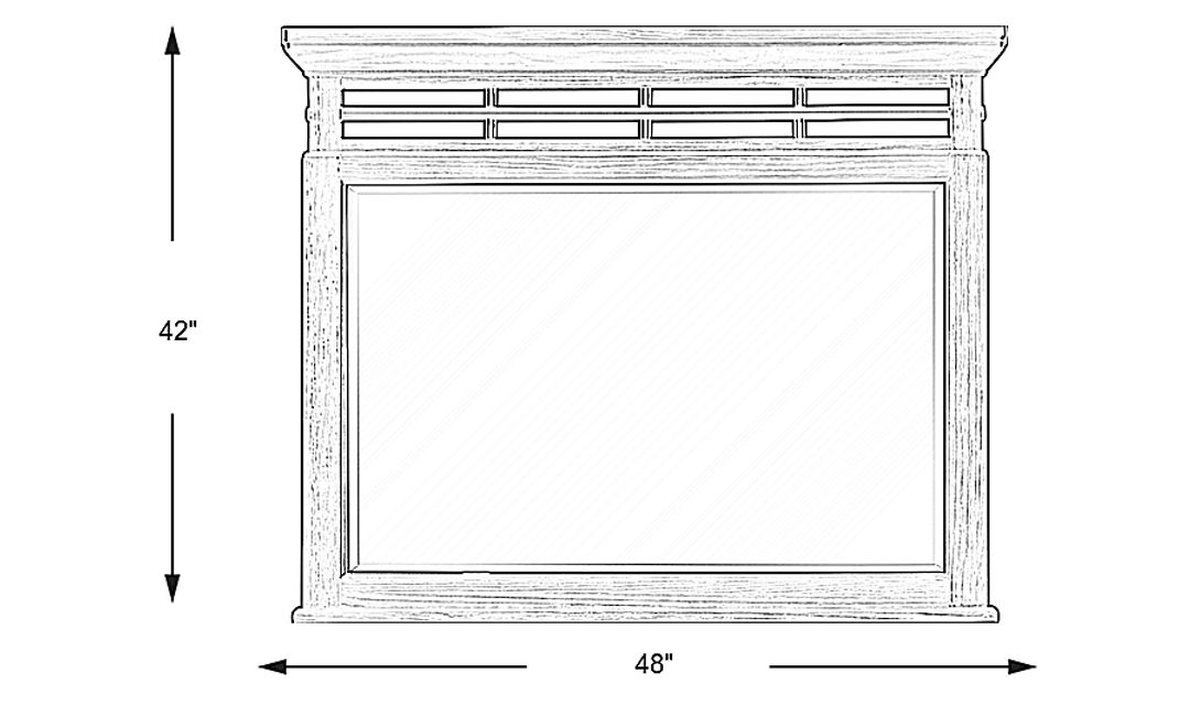 Montana Ridge Brown Mirror