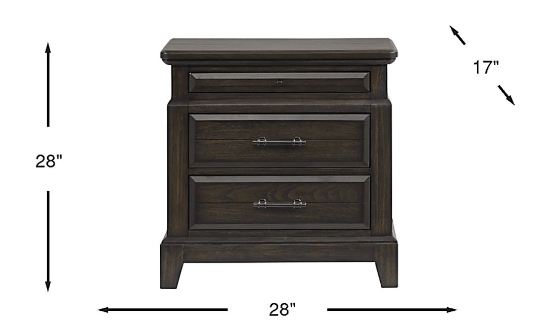 Montana Ridge Brown Nightstand