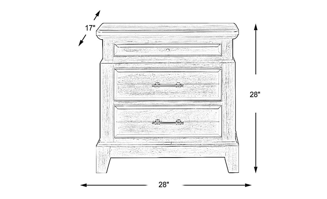 Montana Ridge Brown Nightstand