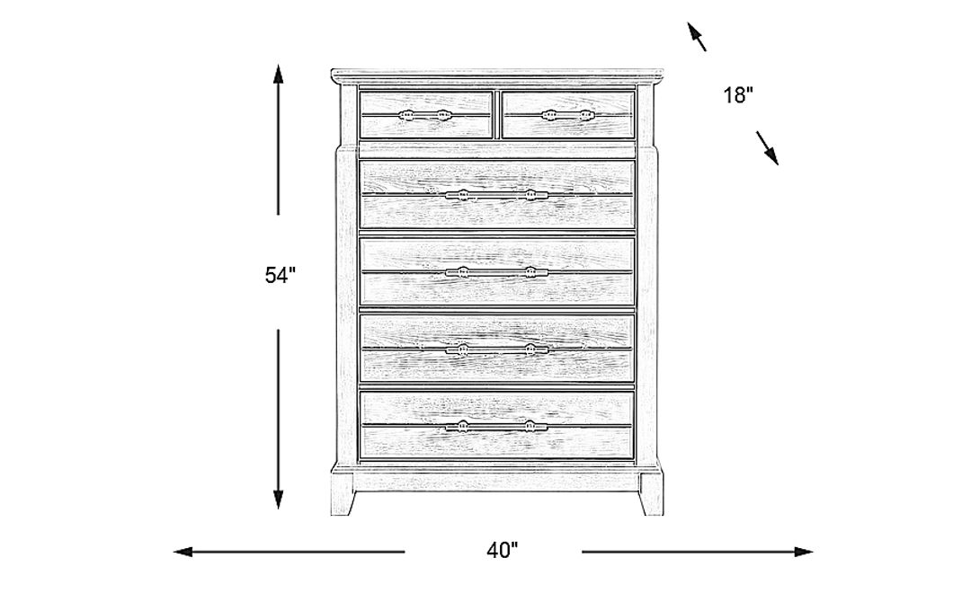 Montana Ridge White Chest