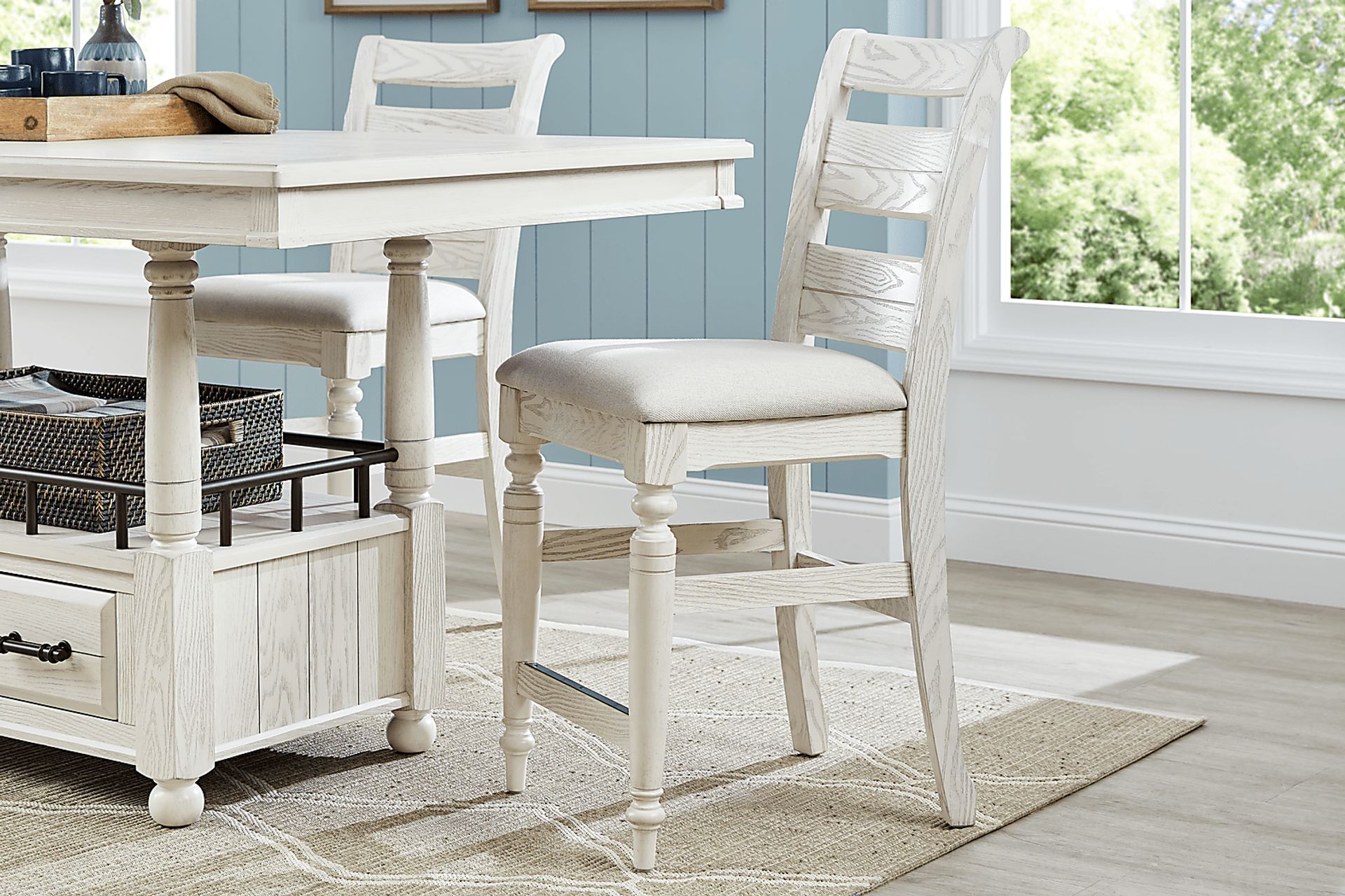Montana Ridge White Counter Height Stool - Image 5