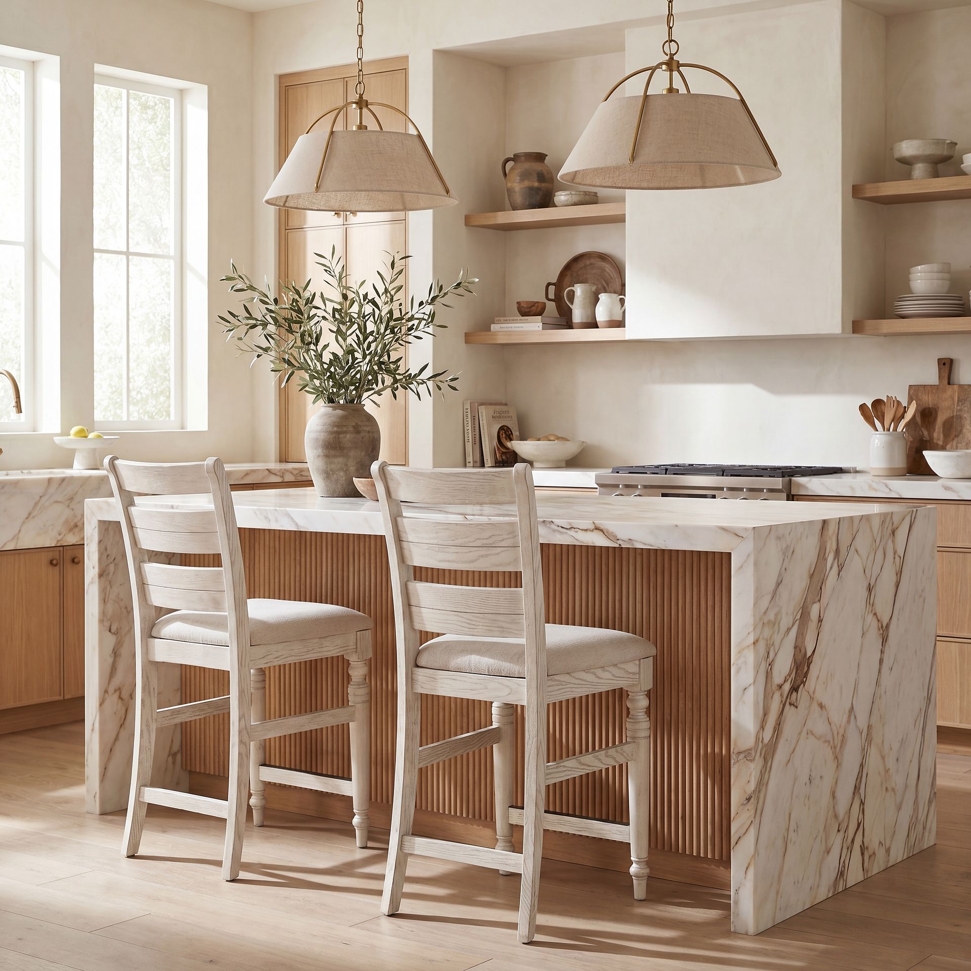 Montana Ridge White 5 Pc Counter Height Dining Room - Image 9