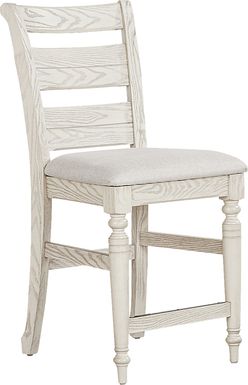 Montana Ridge White Counter Height Stool