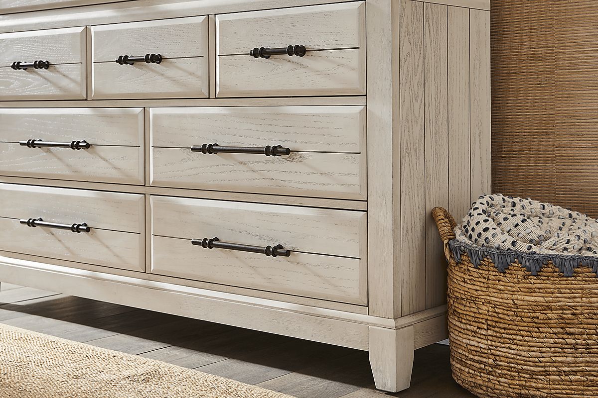 Montana Ridge 5 Pc White Colors,White Queen Bedroom Set With Dresser