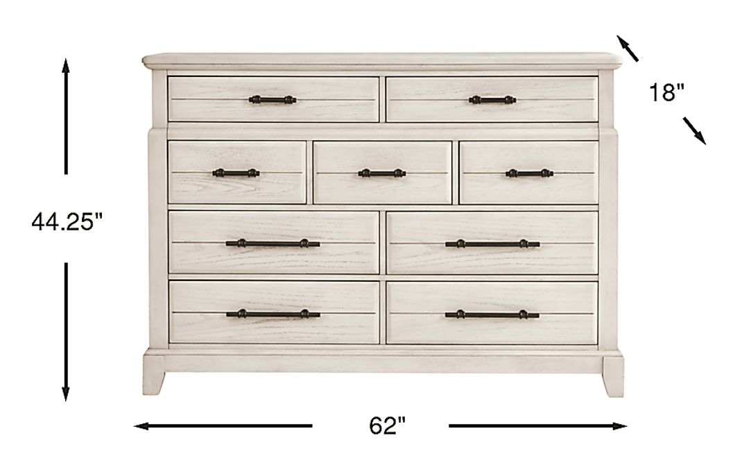 Montana Ridge White Dresser