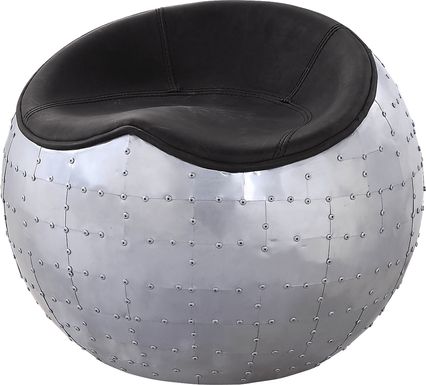 Montania Leather Accent Ottoman
