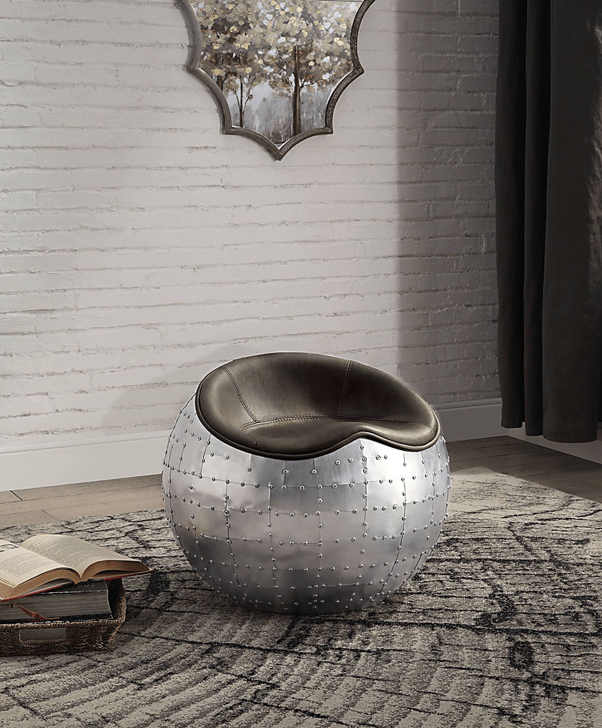 Montania Green Accent Ottoman - Image 5