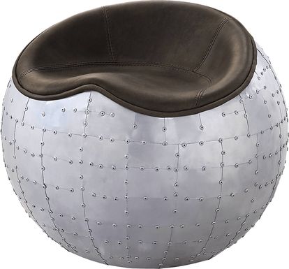Montania Leather Accent Ottoman