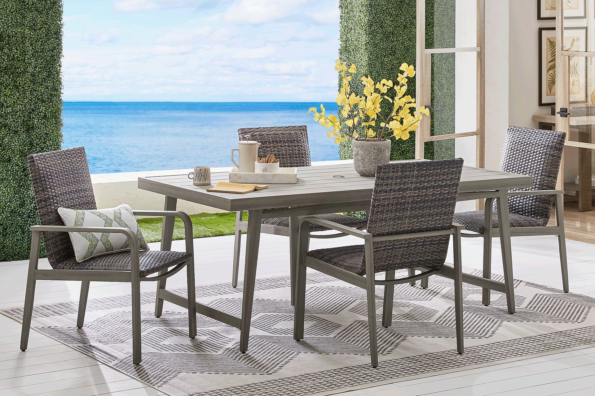Montara Gray Outdoor Arm Chair - Image 2