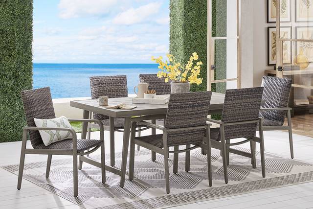 Montara Gray 7 Pc Outdoor Dining Set - Thumbnail - Image 1