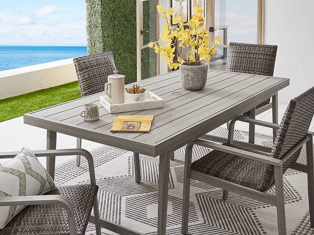Montara Gray Outdoor Dining Table - Thumbnail - Image 4