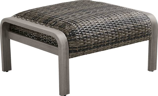 Montara Gray Outdoor Ottoman - Thumbnail - Image 2