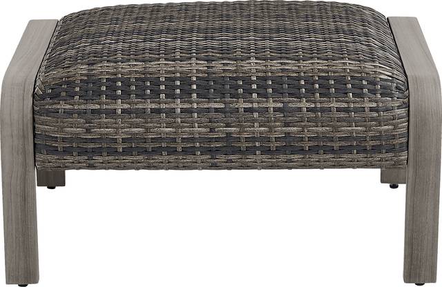 Montara Gray Outdoor Ottoman - Thumbnail - Image 1
