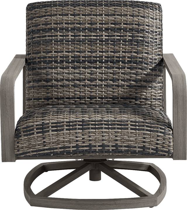 Montara Gray Outdoor Swivel Chair - Thumbnail - Image 2