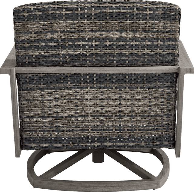 Montara Gray Outdoor Swivel Chair - Thumbnail - Image 3