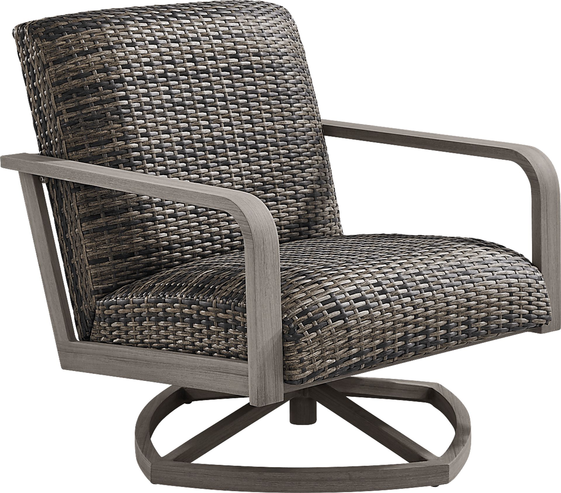 Montara Gray Outdoor Swivel Chair - Image 1