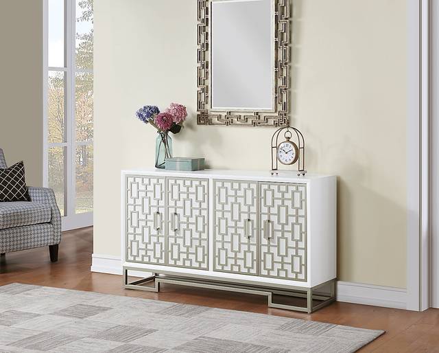 Montavesta White Accent Cabinet - Thumbnail - Image 2