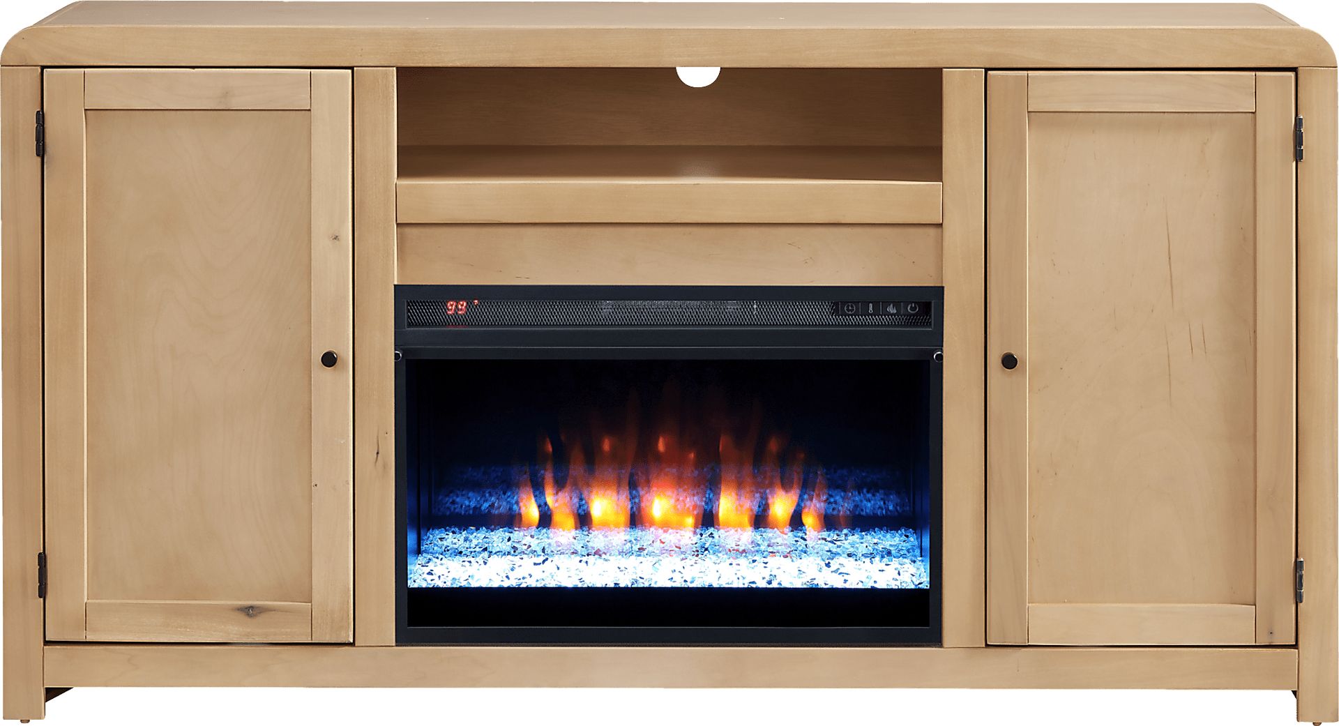 Montavilla Taffy 64 in. Console with Electric Fireplace - Image 1
