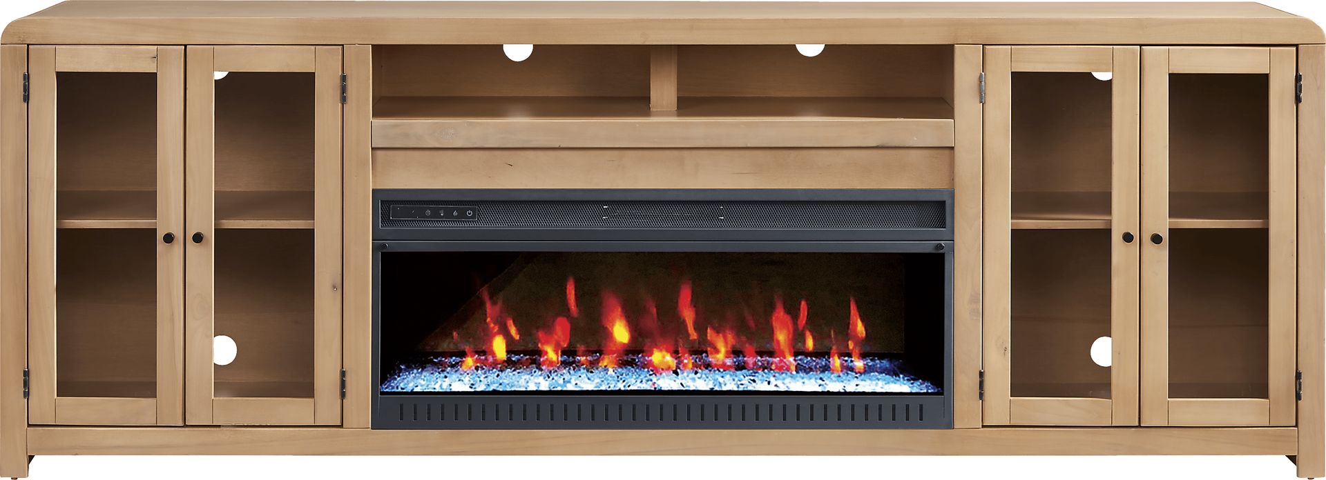 Montavilla Taffy 96 in. Console with Electric Fireplace - Image 1