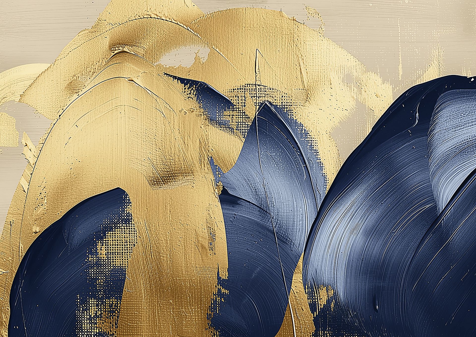 Montbard Gold Artwork - Image 1