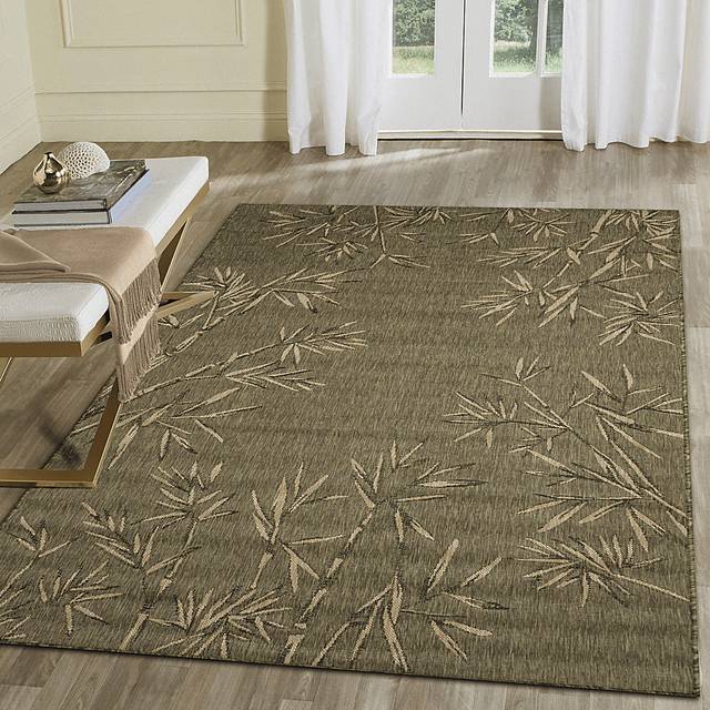 Montdover Green 4'10 x 7'6 Indoor/Outdoor Rug - Thumbnail - Image 2
