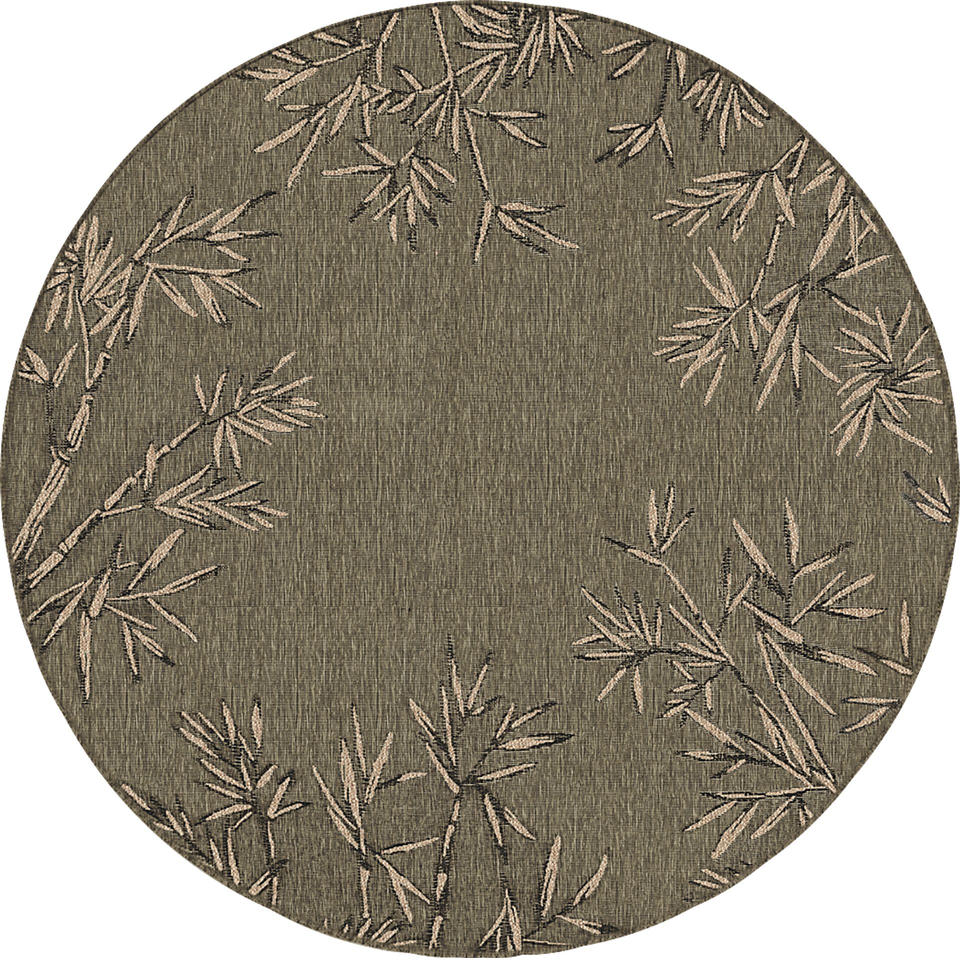 Montdover Green 7'10 Round Indoor/Outdoor Rug - Image 1
