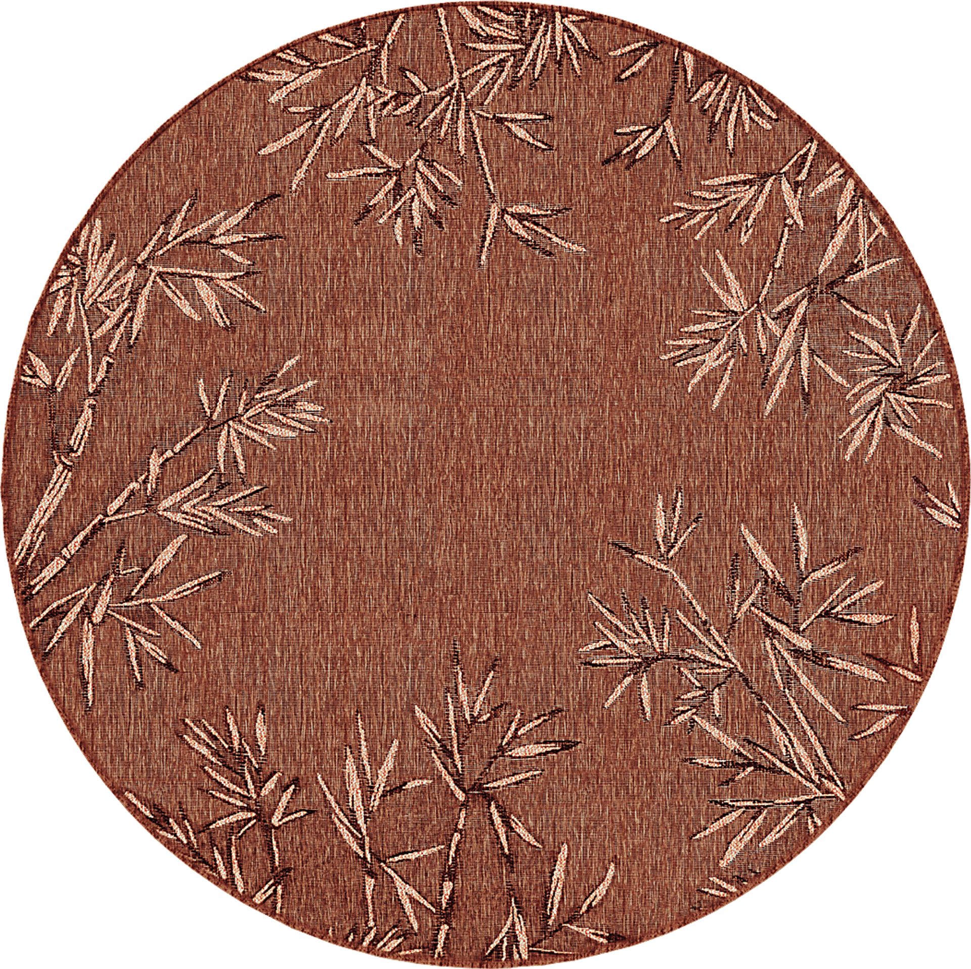 Montdover Red 7'10 Round Indoor/Outdoor Rug - Image 1