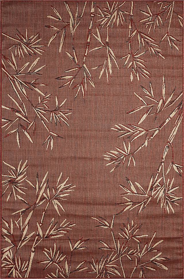 Montdover Red 7'10 x 9'10 Indoor/Outdoor Rug - Thumbnail - Image 1