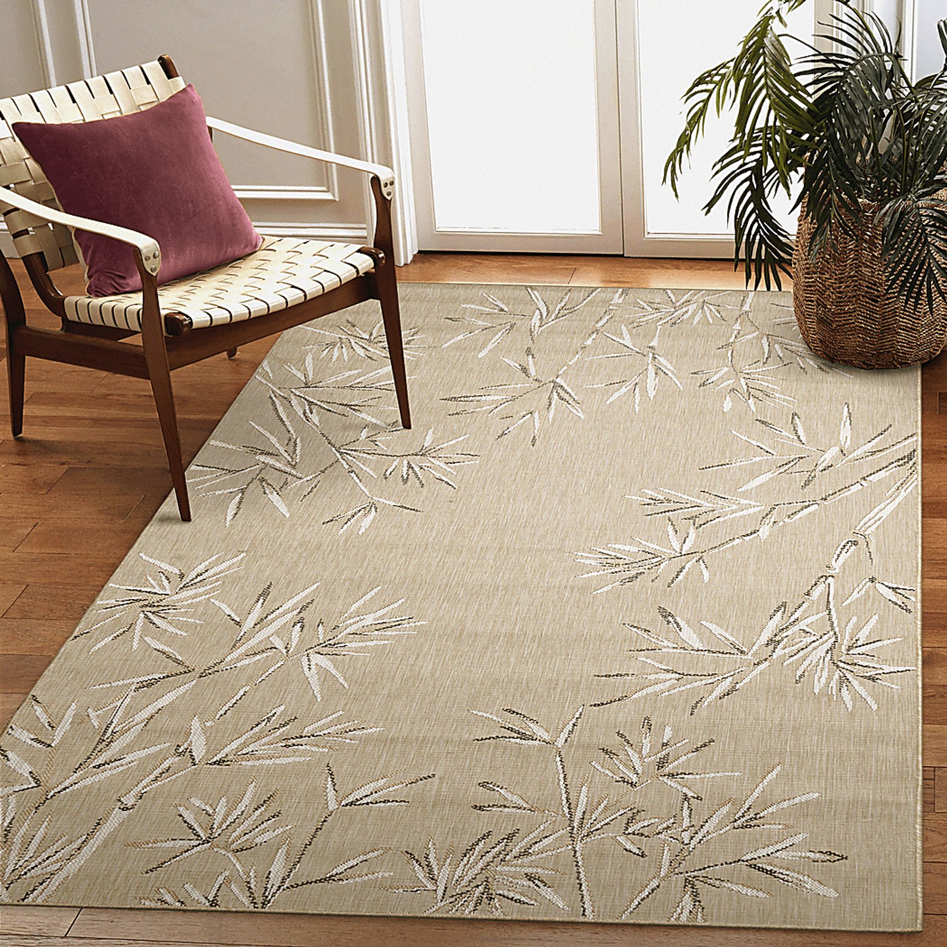 Montdover Tan 4'10 x 7'6 Indoor/Outdoor Rug - Image 2