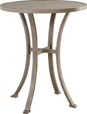 Montecello Gray 36 in. Round Outdoor Bar Table