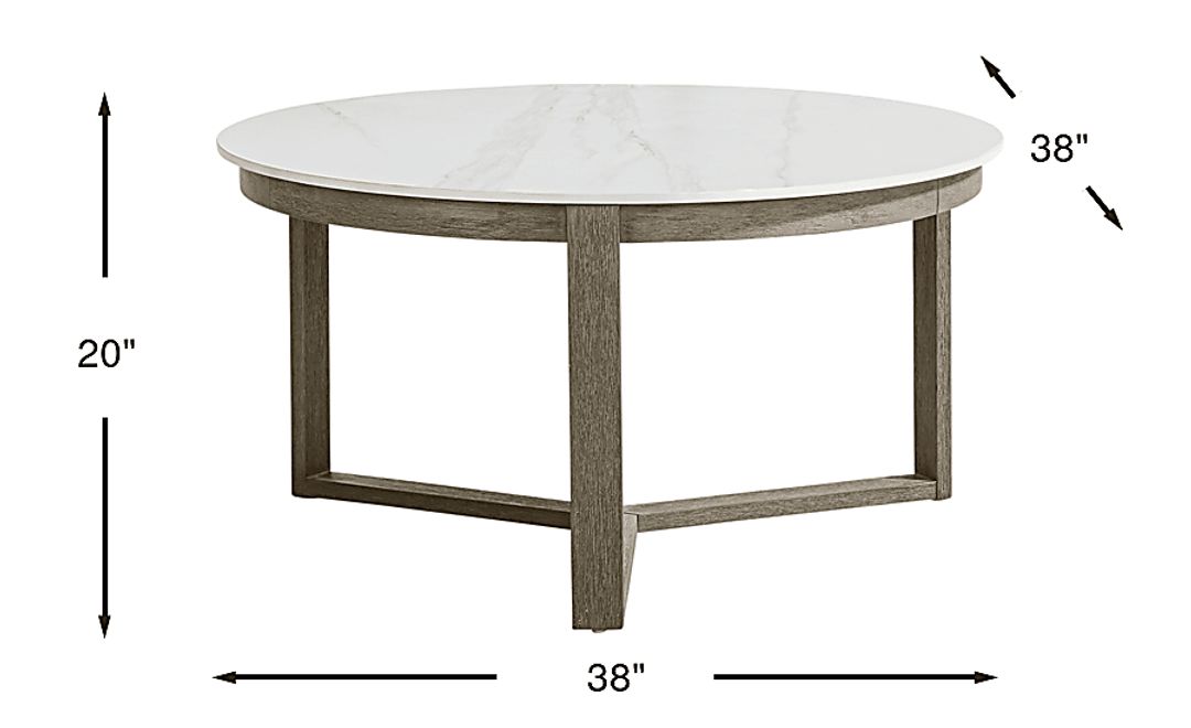 Montecello Gray Large Nesting Outdoor Cocktail Table