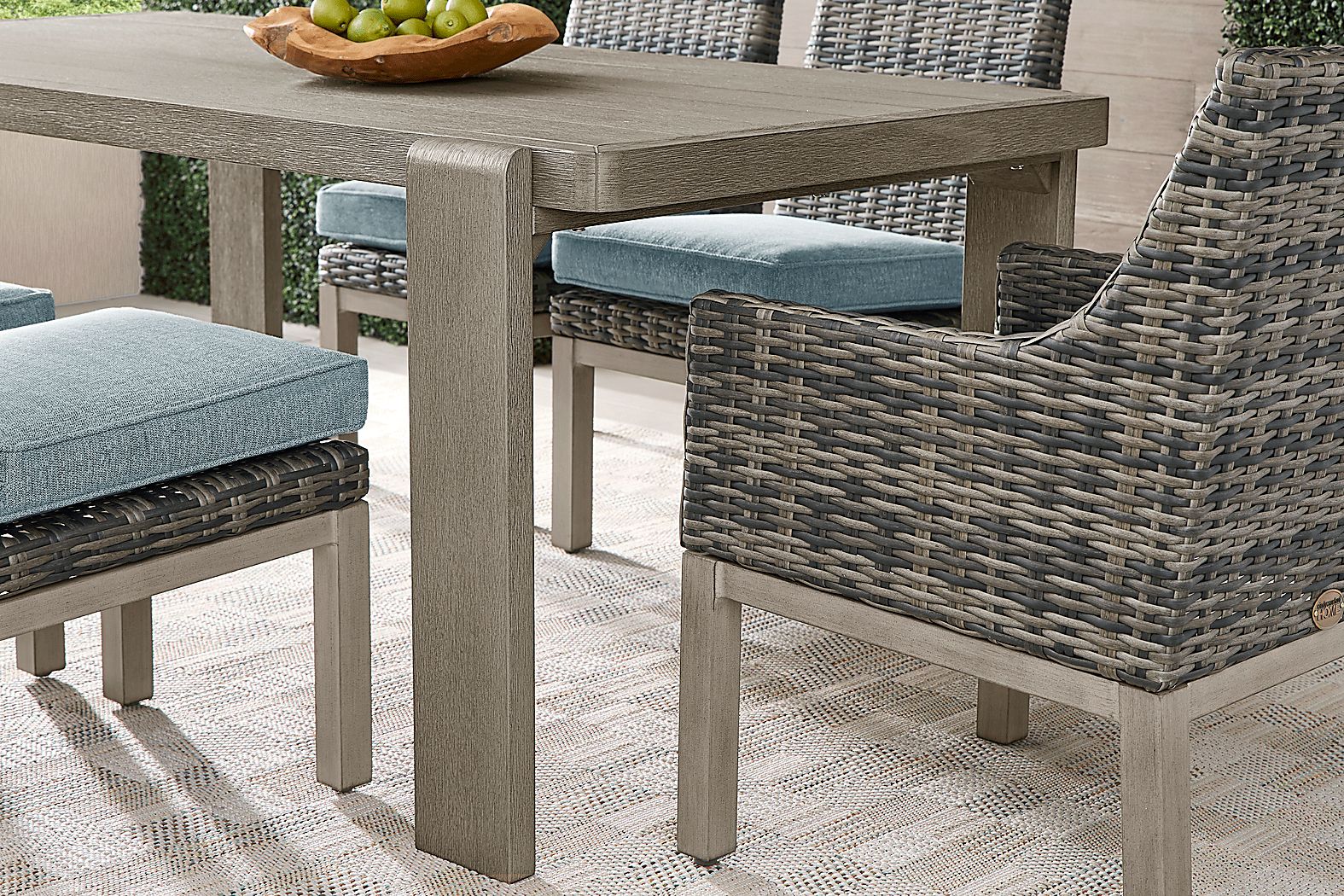 Montecello Gray Outdoor Dining Table - Thumbnail 3