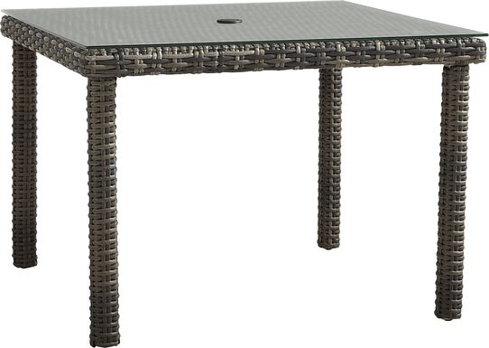 Montecello Gray Outdoor 42 in. Square Dining Table