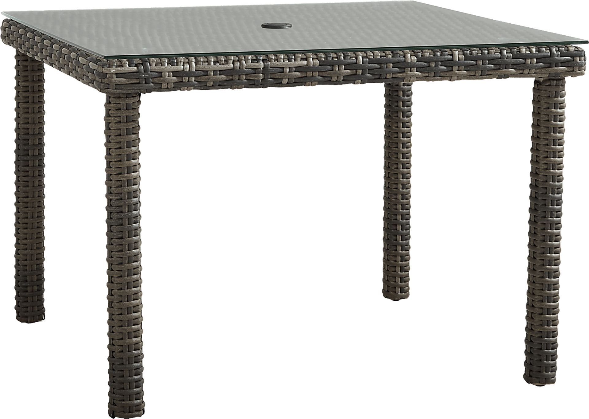 Montecello Gray 5 Pc Square Outdoor Dining Set with Mist Cushions - Image 2
