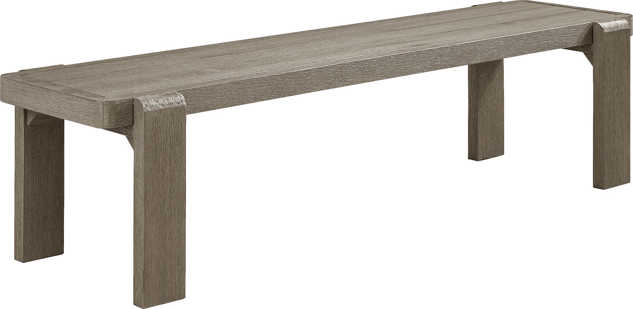 Montecello Gray Outdoor 74 in. Bench - Thumbnail 2