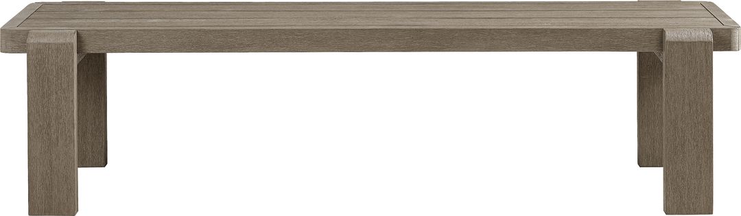 Montecello Gray Outdoor 74 in. Bench