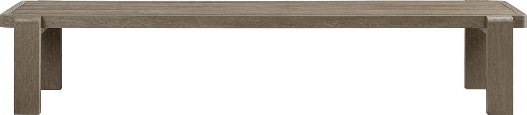 Montecello Gray Outdoor 98 in. Bench