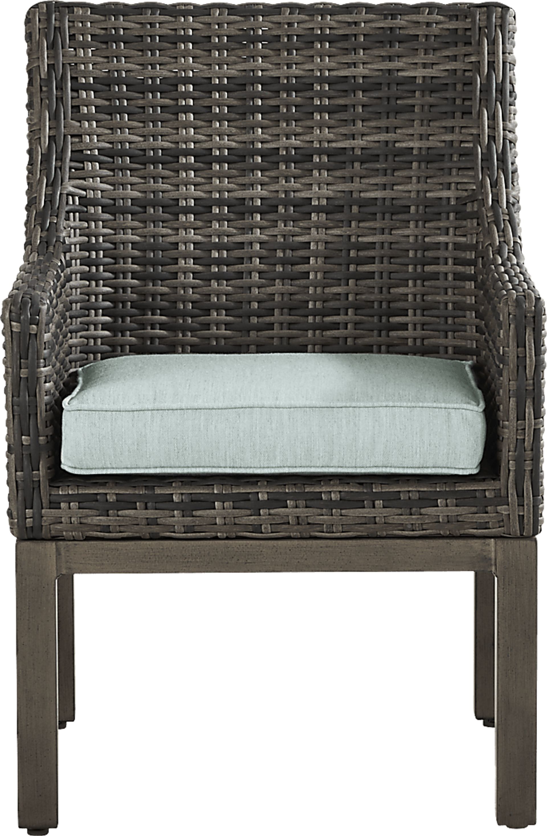Montecello Gray 5 Pc Square Outdoor Dining Set with Mist Cushions - Image 5