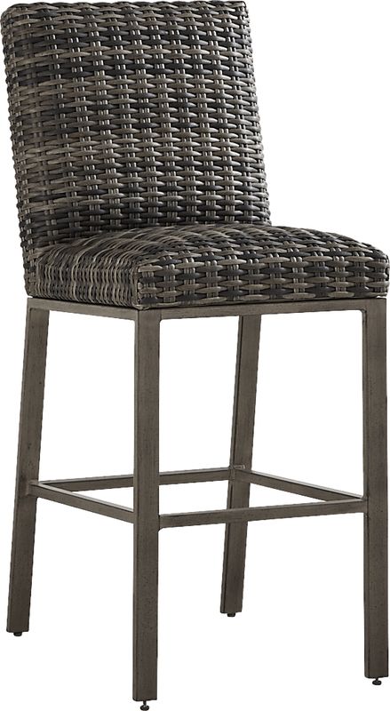 Montecello Gray Outdoor Barstool