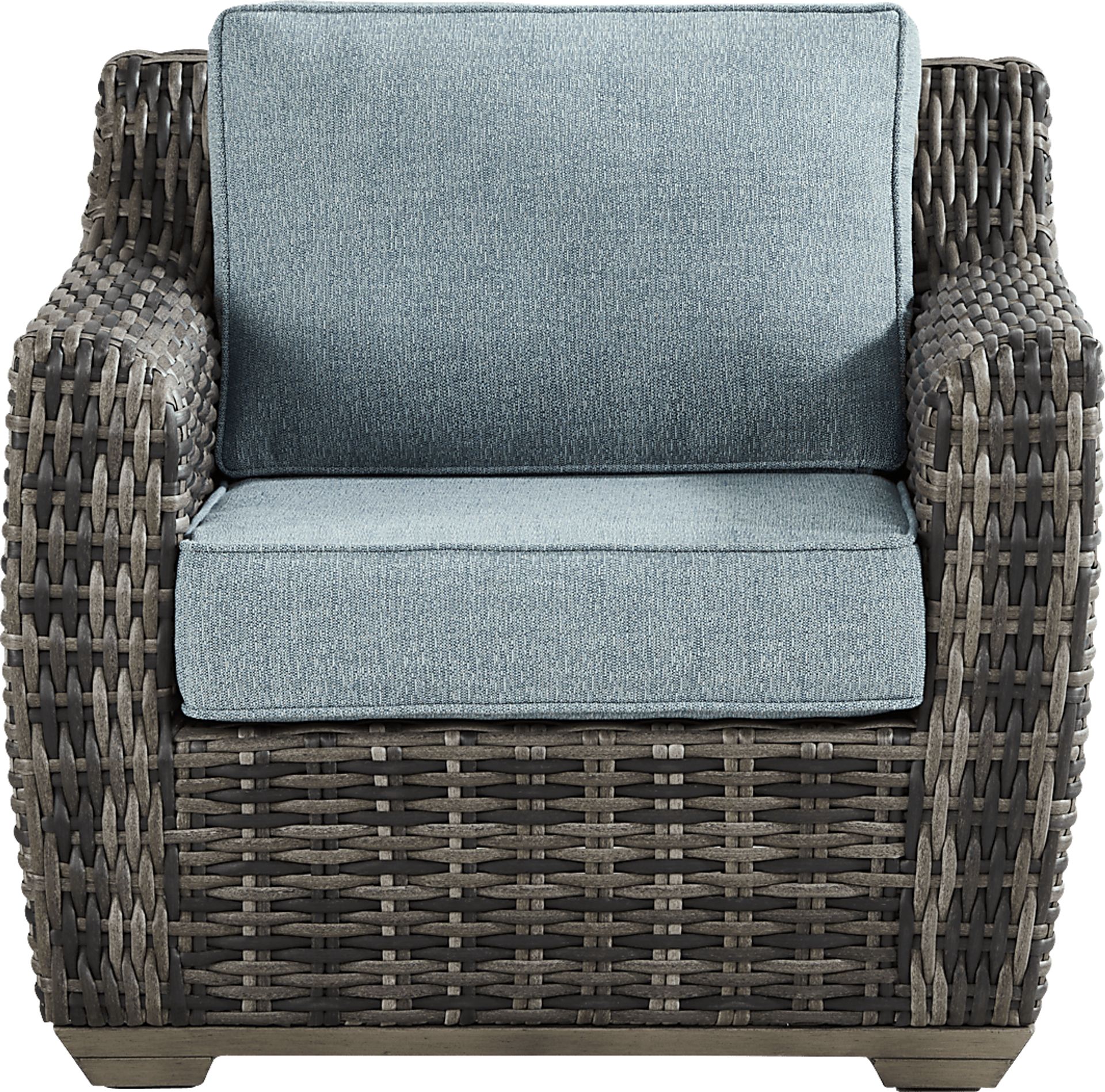 Montecello Gray 3 Pc Outdoor Seating Set with Azure Cushions - Image 5