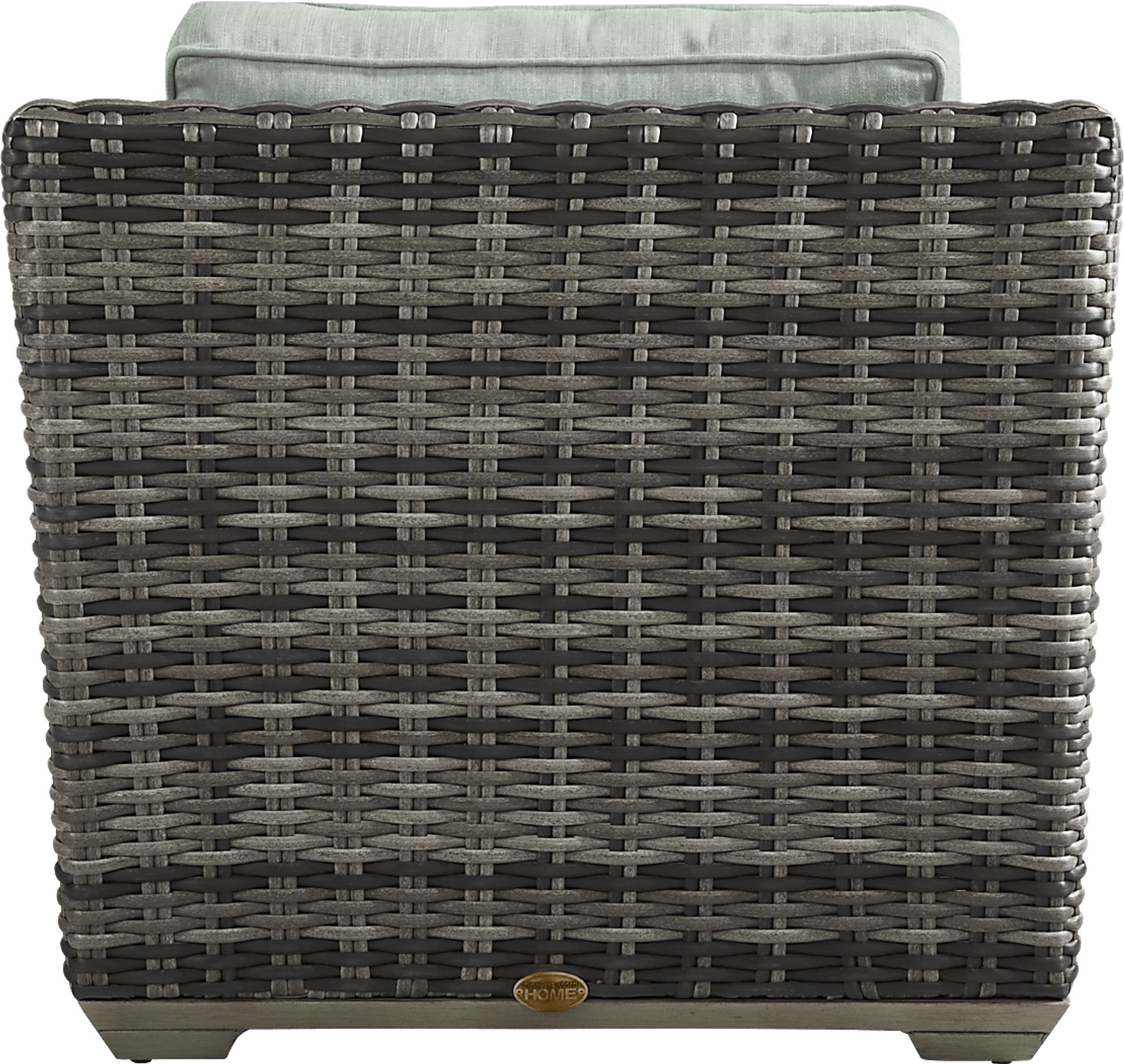 Montecello Gray Outdoor Club Chair with Mist Cushions - Image 4