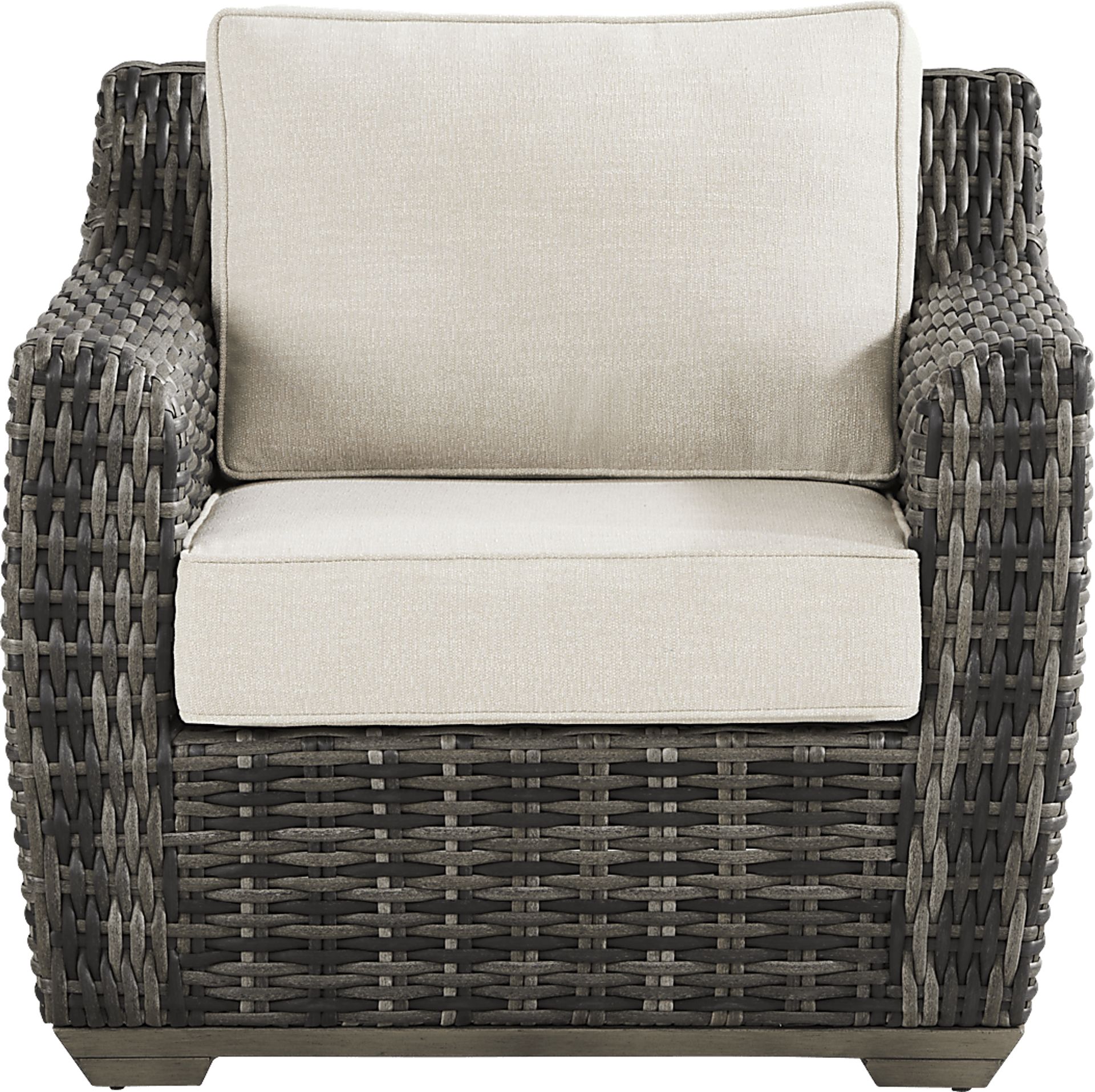 Montecello Gray 4 Pc Outdoor Seating Set with Twine Cushions - Image 5