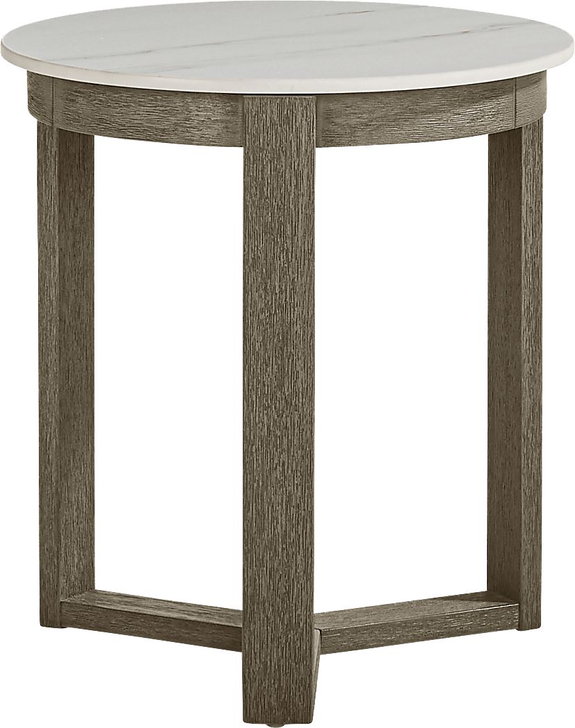 Montecello Gray Outdoor End Table