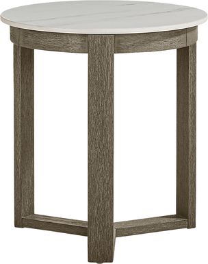 Montecello Gray Outdoor End Table