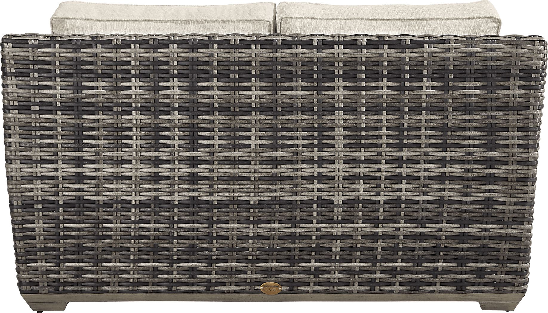 Montecello Gray Outdoor Loveseat with Twine Cushions - Thumbnail 5