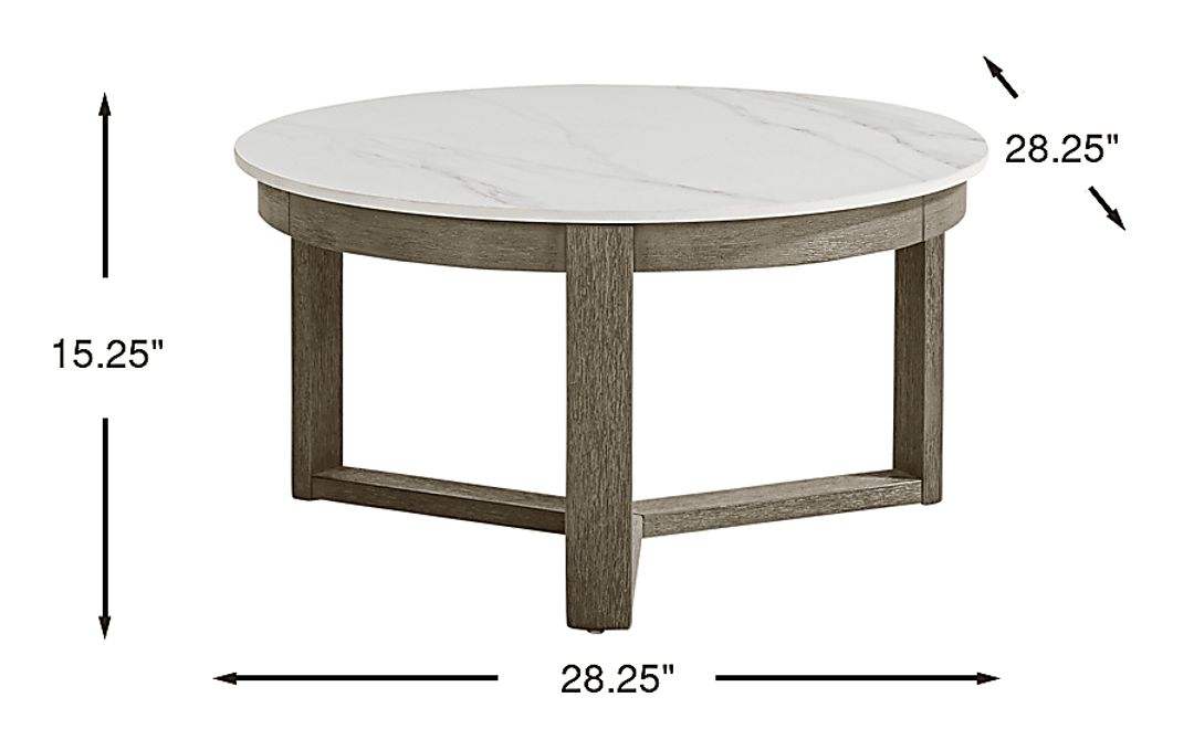 Montecello Gray Small Nesting Outdoor Cocktail Table