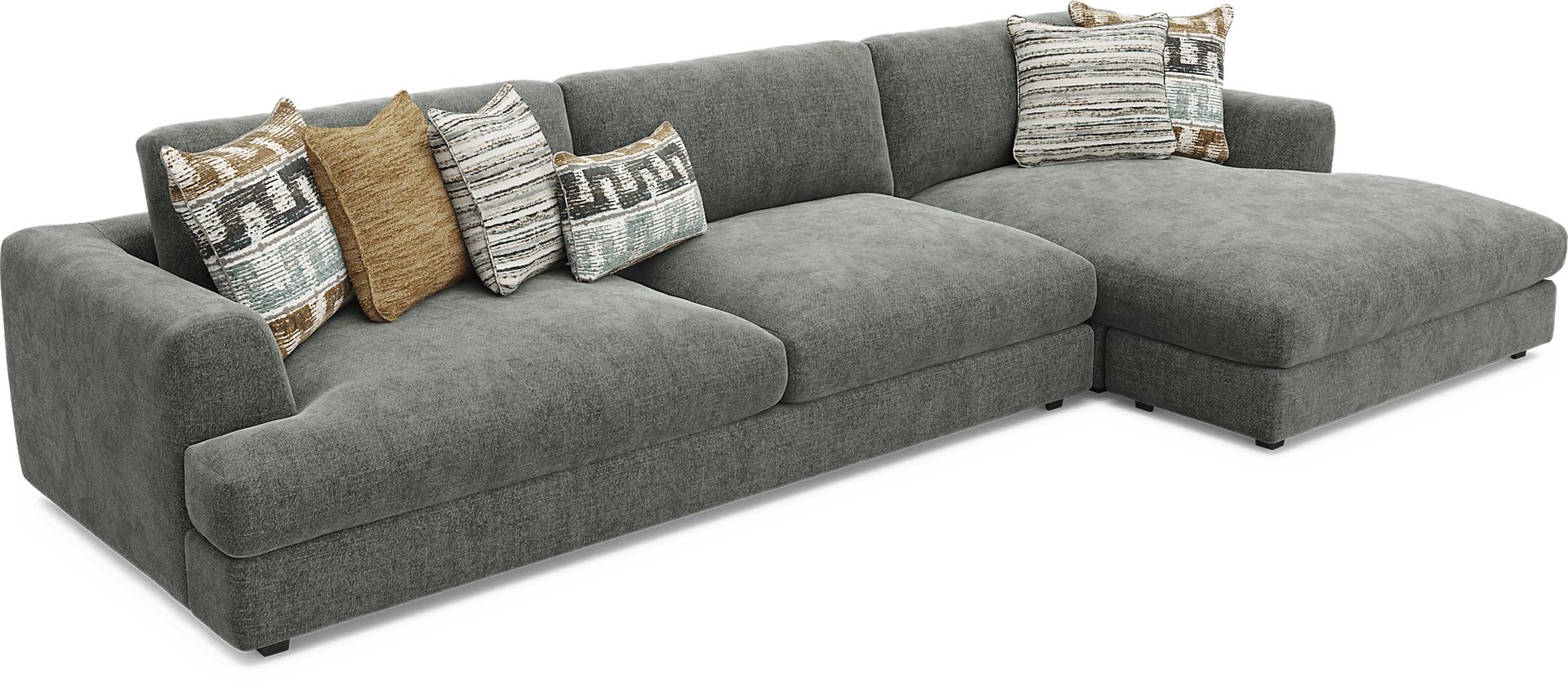 Montecito Charcoal 2 Pc Sectional - Image 4
