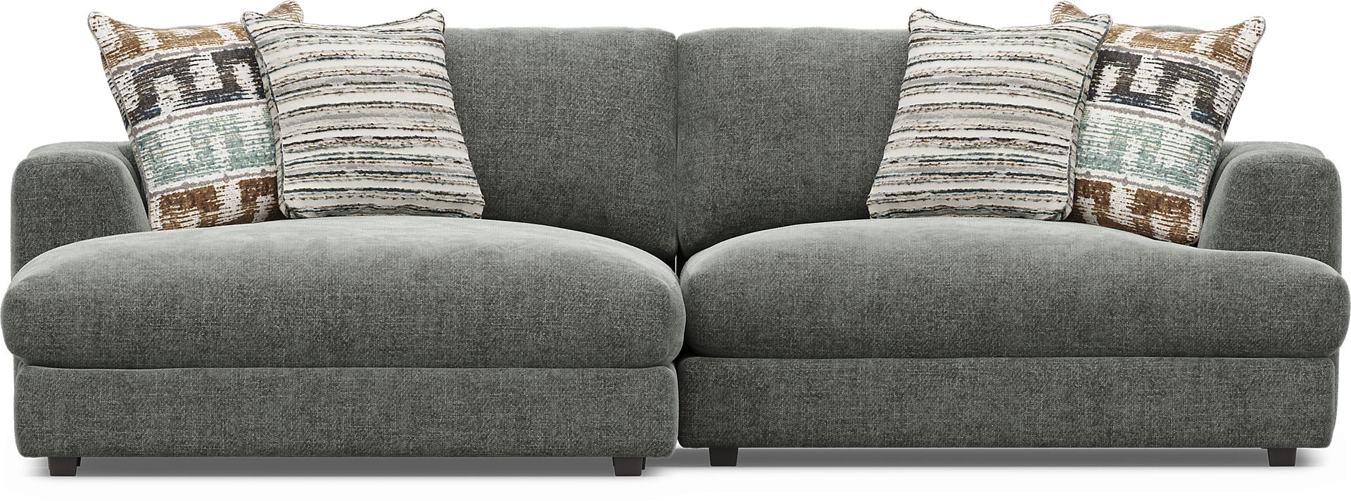 Montecito Charcoal 2 Pc Sectional - Image 2