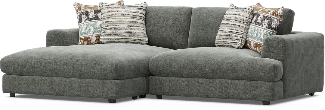 Montecito Charcoal 2 Pc Sectional