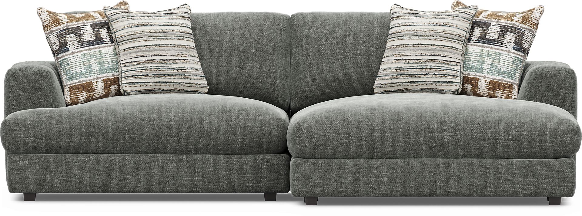 Montecito Charcoal 2 Pc Sectional - Image 2